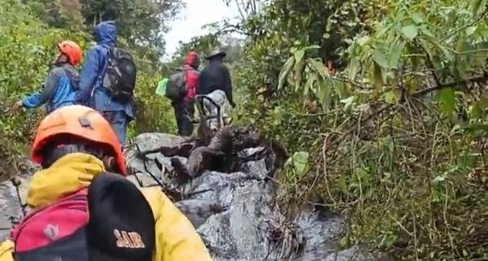 Pencarian pendaki yang hilang oleh relawan di Gunung Slamet (Dokumentasi Relawan Pencarian Pendakian Gunung Slamet)