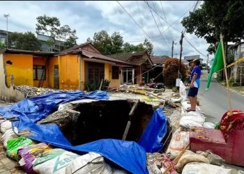 Amblesan Tanah di Mlipak Wonosobo Kian Meluas, Diduga Akibat Kerusakan Gorong-Gorong Kuno