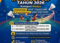 PBSI Gelar Kejurkab Bulu Tangkis “Bupati Wonosobo Cup 2026”, Jaring Bibit Atlet Usia Dini hingga Antar Instansi
