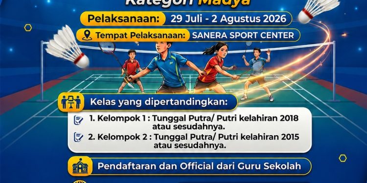 PBSI Gelar Kejurkab Bulu Tangkis “Bupati Wonosobo Cup 2026”, Jaring Bibit Atlet Usia Dini hingga Antar Instansi