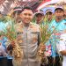 Polres Wonosobo Tanam dan Panen Bawang Putih Serentak