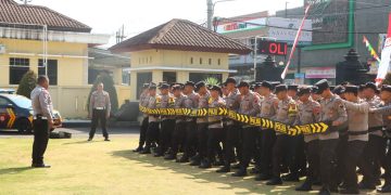 Polres Wonosobo Gelar Apel Kesiapsiagaan Pengamanan Pilkades Serentak