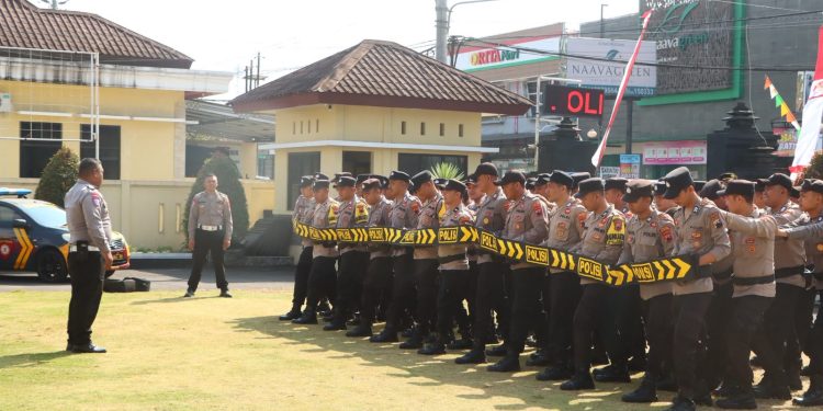 Polres Wonosobo Gelar Apel Kesiapsiagaan Pengamanan Pilkades Serentak