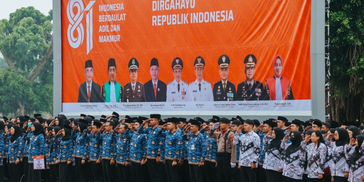 Upacara HUT ke-81 RI di Wonosobo, Sederhana Penuh Makna