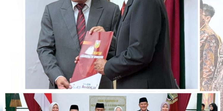 SM/Dok : RESMI : Pelantikan Pj Sekda, Mohamad Kristijadi di Ruang Perundingan Pendopo Bupati, Jumat(18/9)