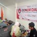 SM/Dok : Para pendonor sedang melakukan donor darah di Kantor Bawaslu Kota Magelang, hari Rabu (28/10).