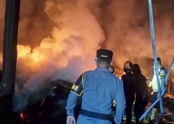Api Melahap Gudang Bahan Baku Triplek Dini Hari